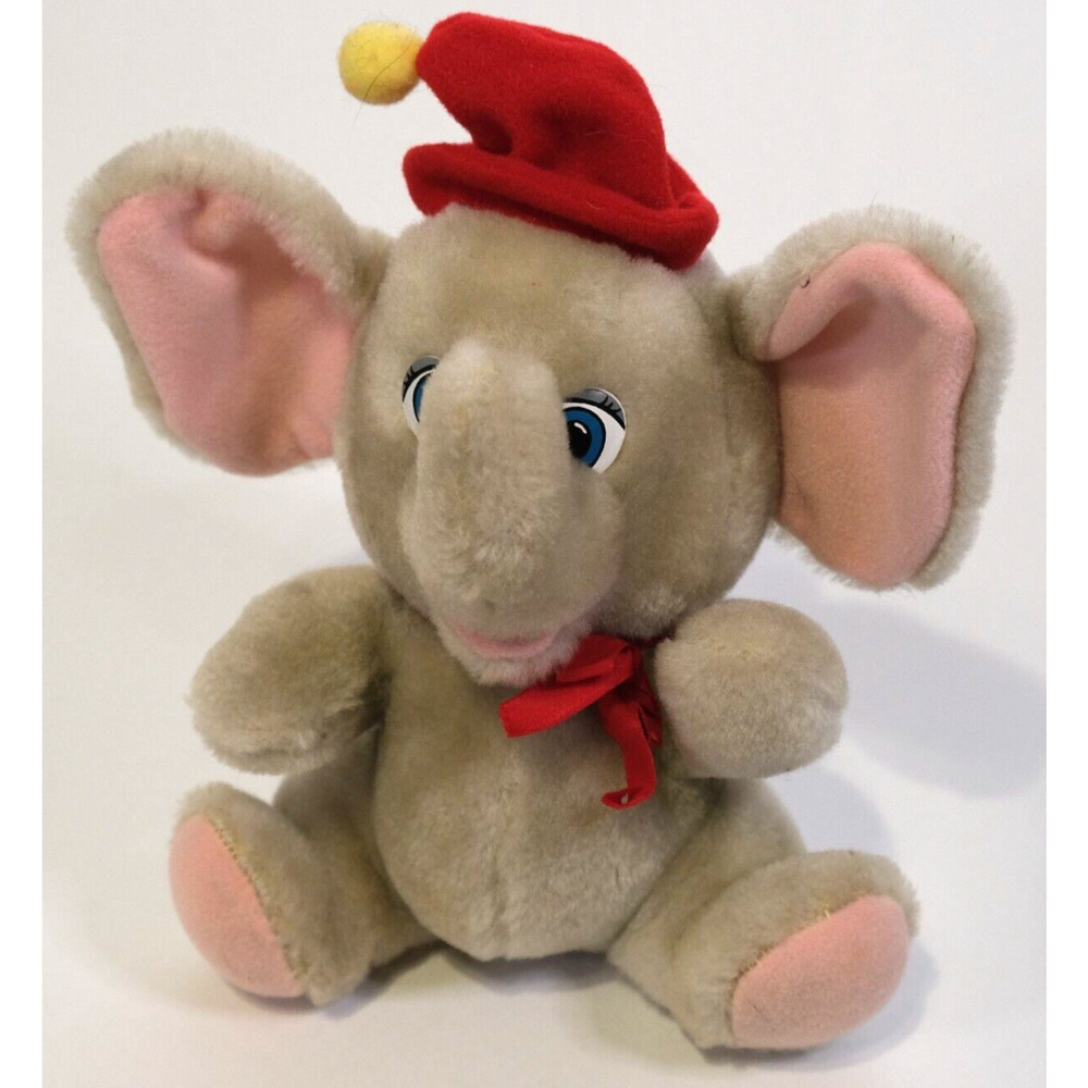 Vtg Knickerbocker Disney Dumbo Toy Plush Stuffed Animal Elephant Circus Movie